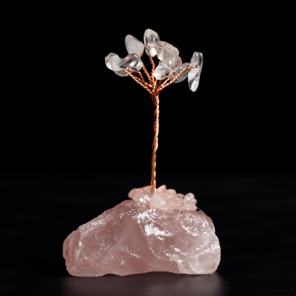 Get Rich,Healing Crystal,Lucky Crystal,Confidence,Natural crystal stone base crystal tree ornaments